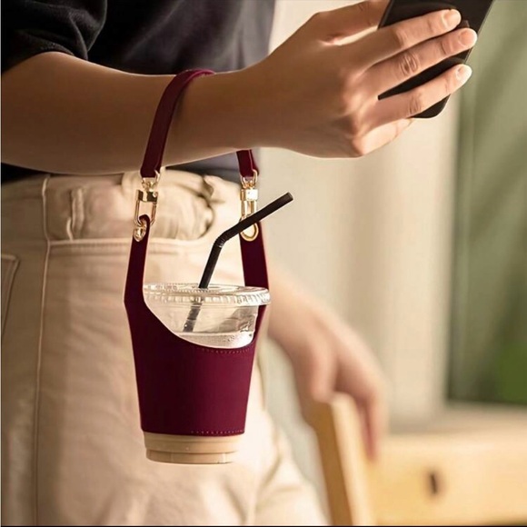unknown Other - Burgundy Cup Holder Wristlet